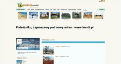 Desktop Screenshot of podroze.kondi.pl