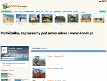 Tablet Screenshot of podroze.kondi.pl